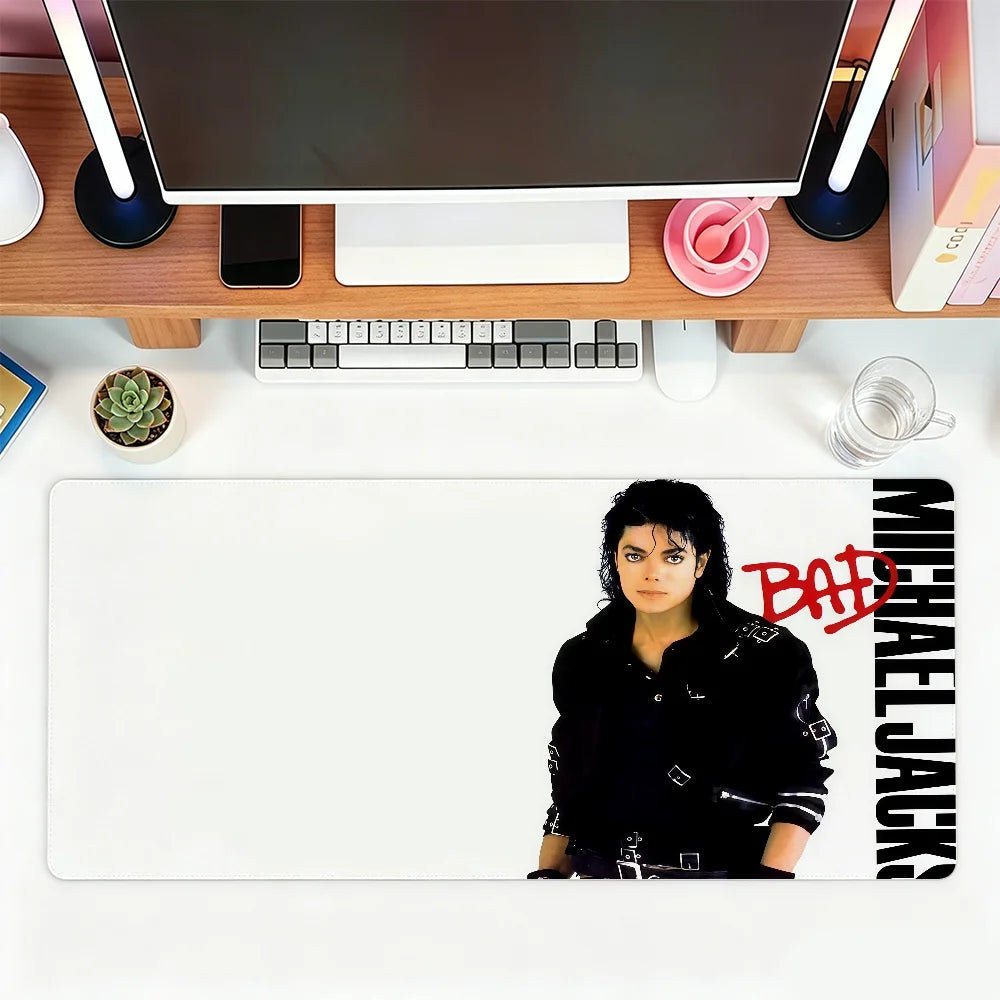 Classic Singer M-Michael Jackson Mouse Pad For Office Gaming And Keyboards Non-Slip Large Waterproof