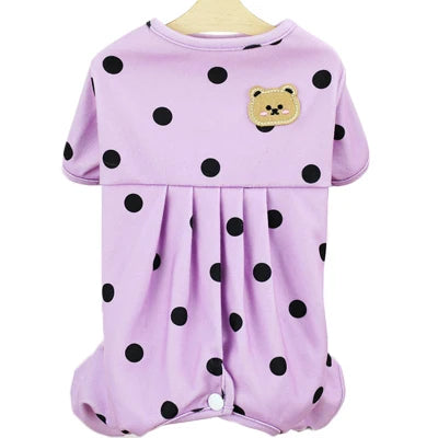 Dog Clothes Green Purple Dog Costume Suits Wrapped Belly Overalls Tracksuit For Small Dogs Chihuahua York Puppy Jumpsuit Pajamas