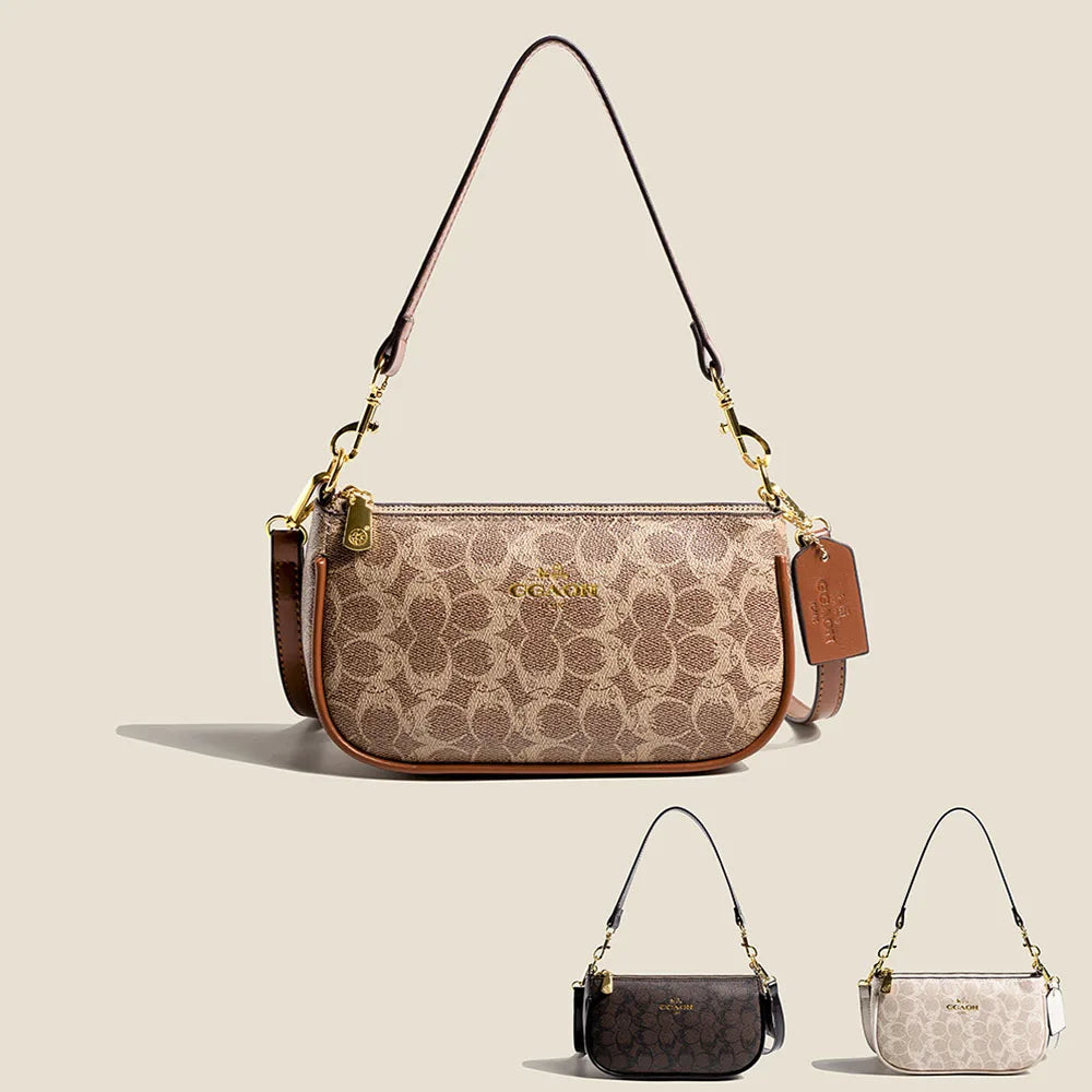 High-End Women's Underarm Shoulder Bag Classic Vintage Ladies Crossbody Handbag Elegant Designer Leather Messenger Bag For Women