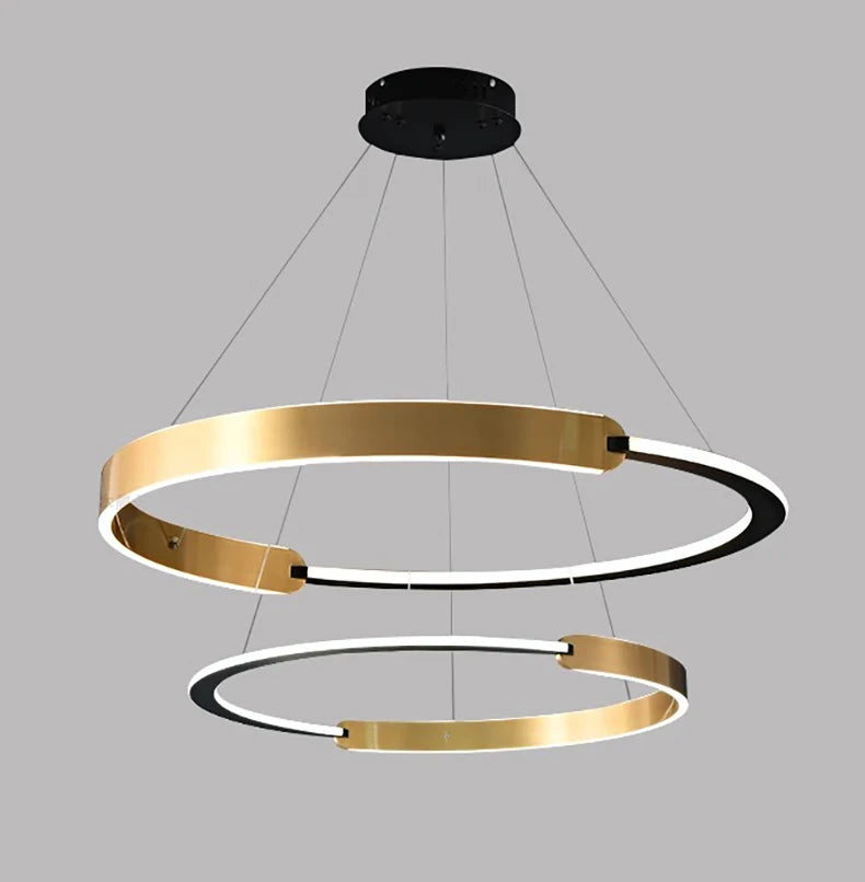 Modern rings long Pendant lights led Chandeliers for living room 2023 indoor lighting Ceiling lamp interior lighting Chandeliers