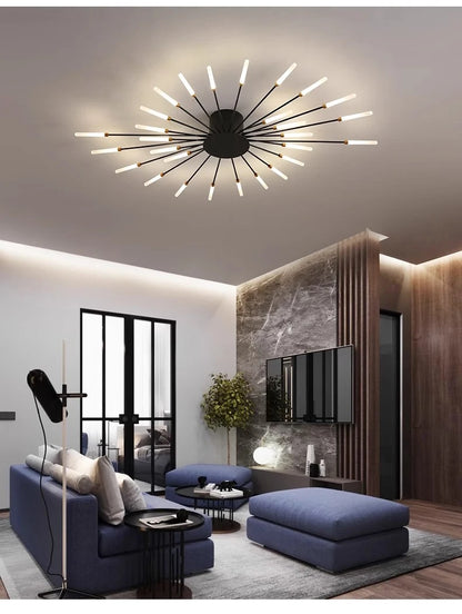 Modern Firework s Led Ceiling Lamp Creativity Living Dining Room Ceiling Chandelier Home Lighting Bedroom Light Luster Luminaire