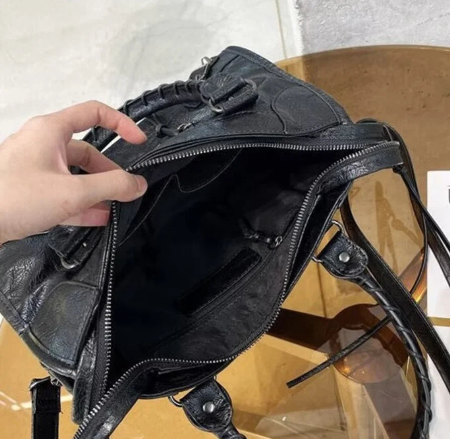 Motorcycle Lady Travel Bag Luxury Brand Hobos Bags Cross-Body Handbags High Capacity Handbags for Women New Brand Shoulder Bags