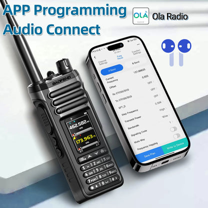 BAOFENG UV-36 PRO 10W Tri-Power Walkie Talkie Dual Mode Two Way Radio Bluetooth Programming FM Receiver Handheld Transceiver