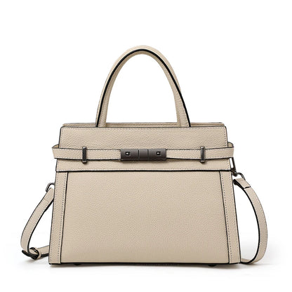Genuine leather women's bag original first layer cowhide women's hand shoulder simple tote bag occupation