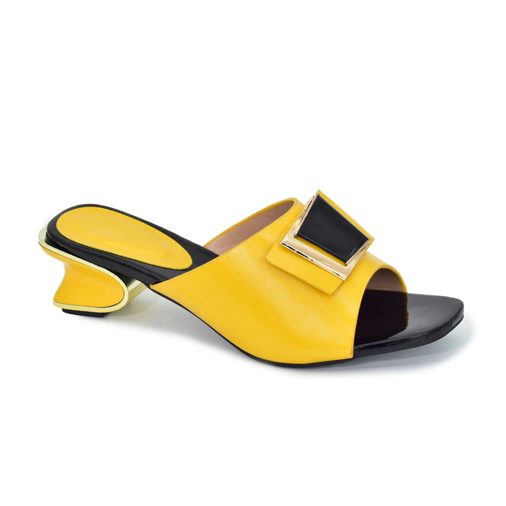 New Arrival African Women Wedding Shoes Decorated with Rhinestone Italian Pumps Women Shoe Ladies Sandals with Heels Party Pumps