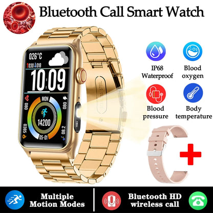 2025 New AI Health Manager Smart Watch Men Blood Pressure Blood Oxygen Sports Bluetooth Call Waterproof Health SmartWatch
