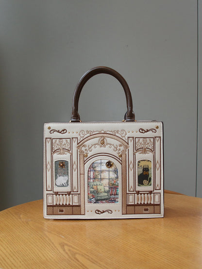 2026 Light Luxury Niche Design Fashion New Cat Bag Light Luxury Heavy Industry Craft Embroidery Thread Small Square B