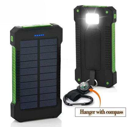 Lenovo 500000mAh Outdoor Solar Power Bank Super Fast Charging Portable External Battery for iPhone Samsung Huawei