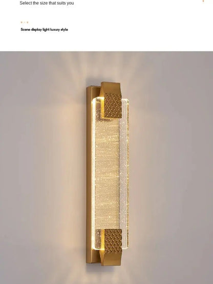Modern Luxury Crystal Wall Lamp Bedroom Bedside Corridor Stairway Hallway Restaurant Kitchen Background Wall Led Light Sconce