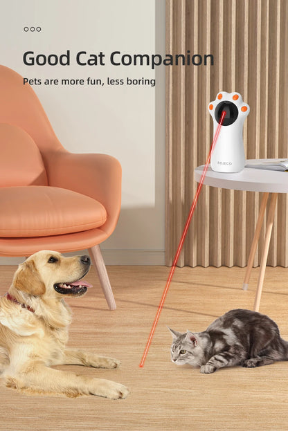 ROJECO Automatic Cat Laser Toy Interactive Intelligent Toys LED Motion Activate Pet Indoor Handheld Wireless Cat Toy Accessories