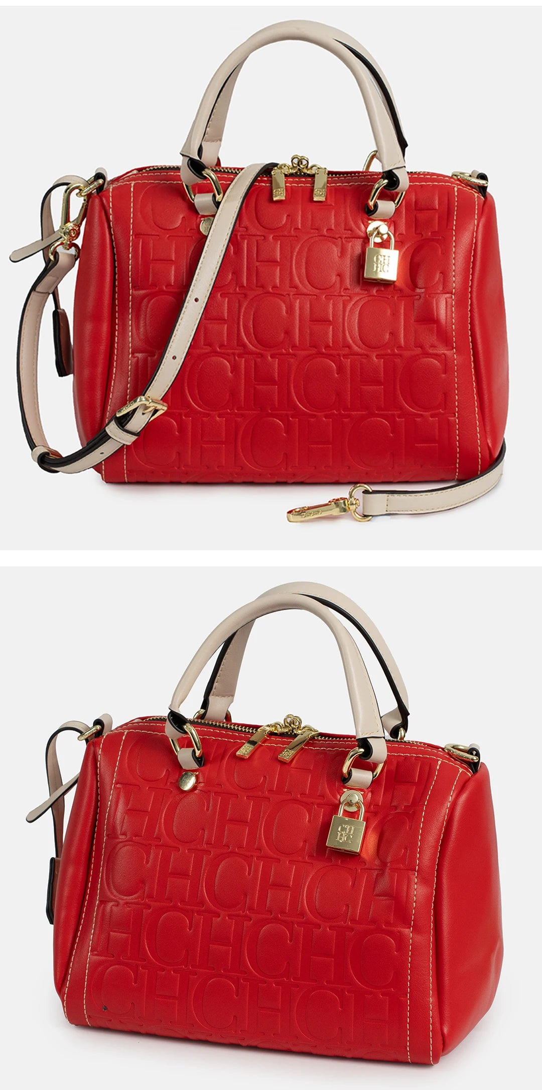 CH Women Handbag Luxury Monogram Embossed Top Handle Bag Shoulder Crossbody Bags For Ladies 2026 Designer High Quality Tote