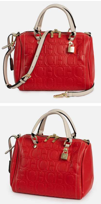 CH Women Handbag Luxury Monogram Embossed Top Handle Bag Shoulder Crossbody Bags For Ladies 2026 Designer High Quality Tote