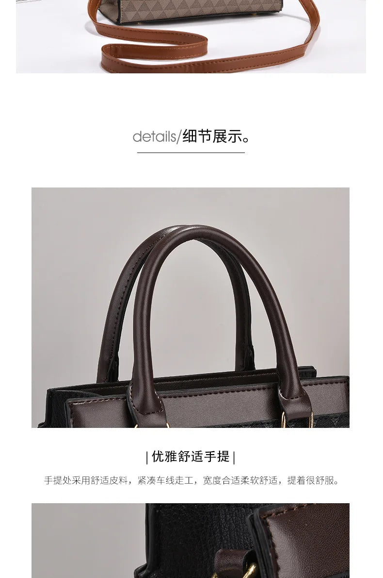 Elegant Women Shoulder Bag PU Leather Ladies Messenger Bag Fashion Single Totes Bag Korean Luxury Lady Handbags Bolsa Feminina
