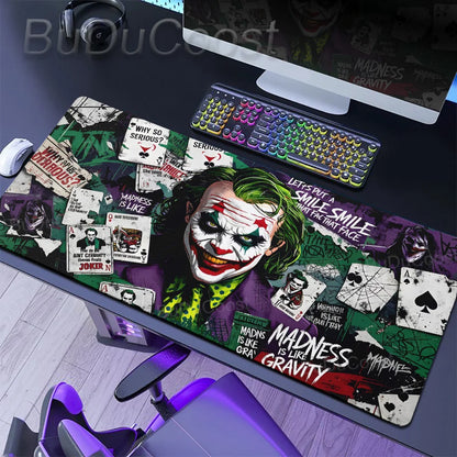J-Jokers Popular Movies Mousepad HD Printing Computer Gamers Locking Edge Non-slip Mouse Pad XXL Non-Slip Keyboard PC Desk Pad