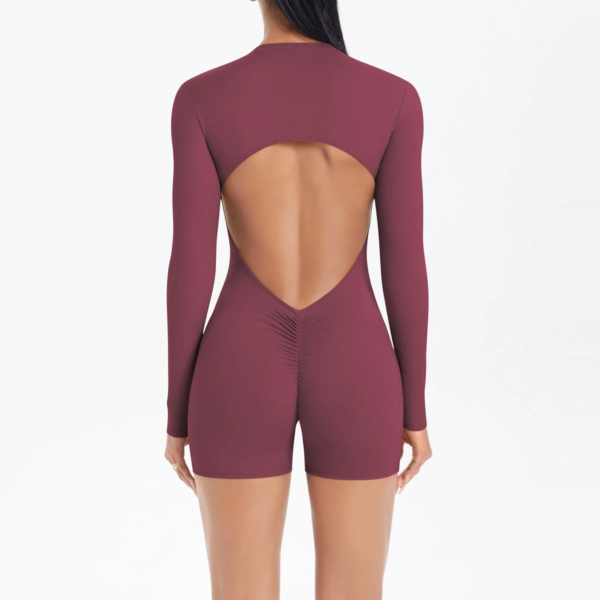 Women's Sports Shapewear Women Zipper Short Sleeve One Piece Gym Suit Breathable Quick Drying Sports Yoga Clothing Bodysuit