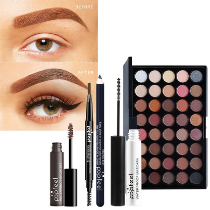 POPFEEL 24-Piece Festival Makeup Set-Versatile Cosmetic Collection Perfect for Gifting to Moms, Girlfriends, and Girls.Daily Use