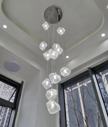 Light luxury home decoration pendant light, staircase light, living room pendant light, dining room light, indoor lighting