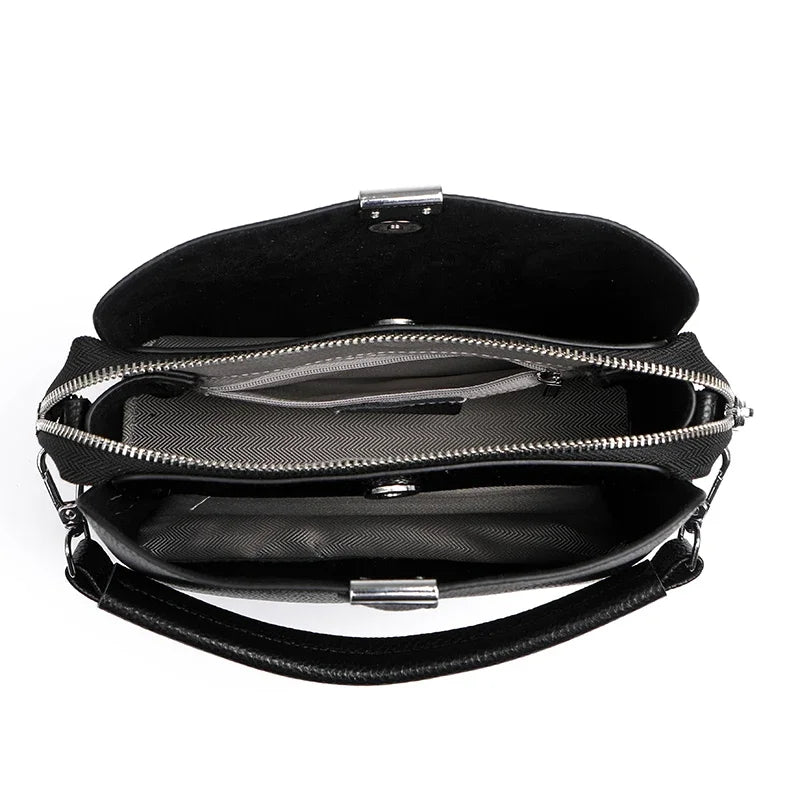 100% Genuine Leather Women Handbags Cowhide Women Shoulder bag Fashion Luxury Ladies Messenger Bags High Quality Female Tote bag