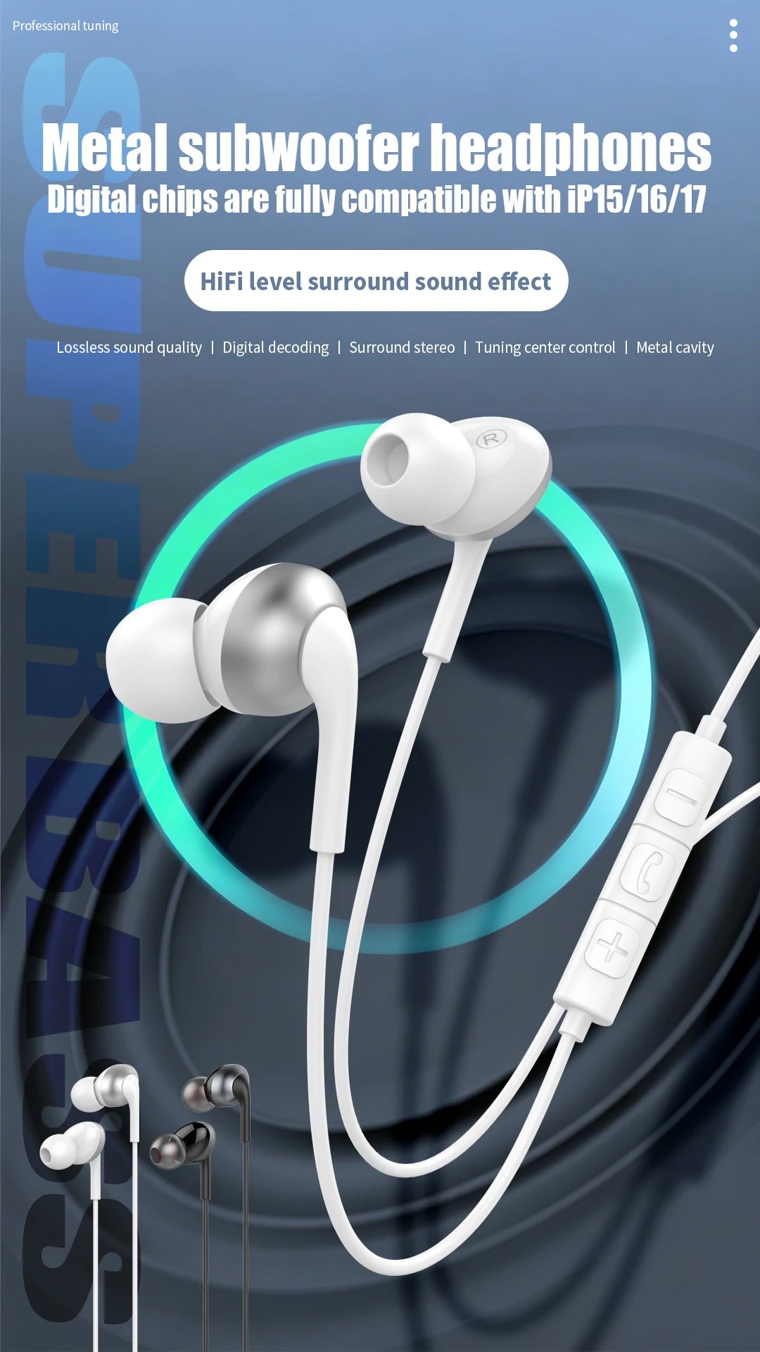 For Samsung Wired Headphones in Ear USB Type C Earphones 9d HiFi Stereo Earbuds For Galaxy S26 S25 S24 S23 S22 S21 Ultra A56 A54