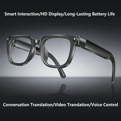 AI Smart Glasses Translation Glasses 8MP HD Camera 4K Shooting Image Bluetooth Call Recording Music Photo Recognition Sunglasses