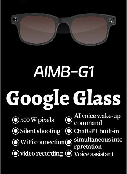 LIGE New Smart Glasses 500W Camera HD Video Recording Bluetooth Call Glasses AI Smart Translation Sunglasses WiFi Transmission