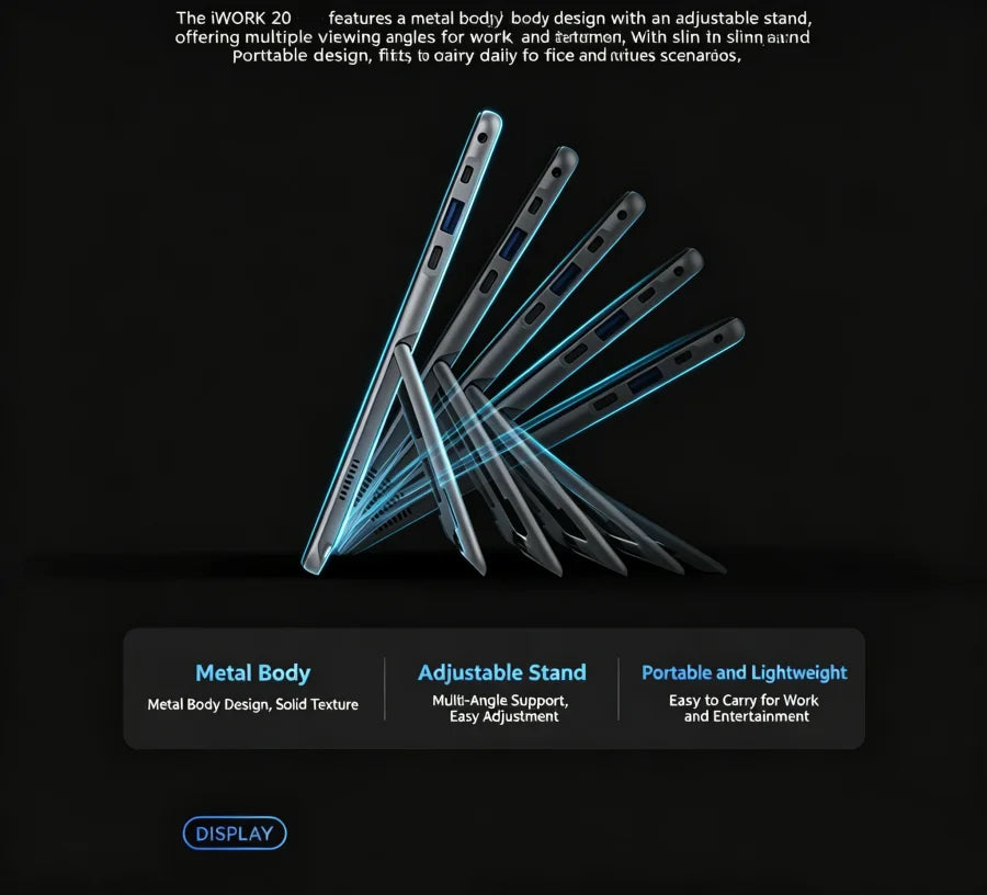 10.1 inch 4GB RAM 128GB ROM Cube Iwork20 Laptop Tablet PC IPS Display CPU Intel Core N4020 CPU Intel HD Graphics 1920x1200 Pixel