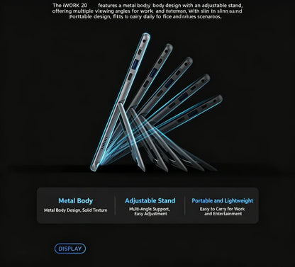 10.1 inch 4GB RAM 128GB ROM Cube Iwork20 Laptop Tablet PC IPS Display CPU Intel Core N4020 CPU Intel HD Graphics 1920x1200 Pixel