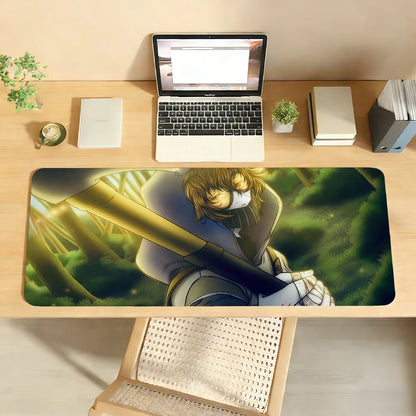 Creepypasta T-Ticci Toby Mouse Pad Anti Slip Rubber Edge Locked Thickened Laptop Gaming Desk Mat