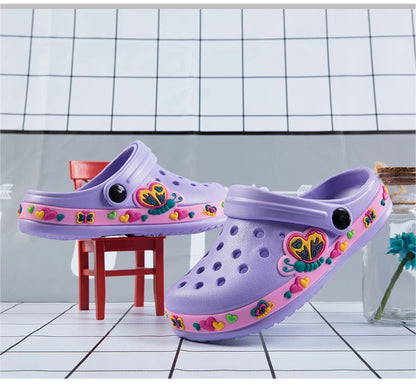 New Fashion Cartoon Sandals for Kids Summer Slippers Boys Girls Casual Garden Shoes Hollow-out Beach Shoes Clogs for Children