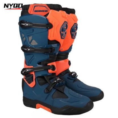 High‑Cut Motocross Boots Men Off‑Road Dirt Bike Protective Motorcycle Enduro Racing Riding Boots