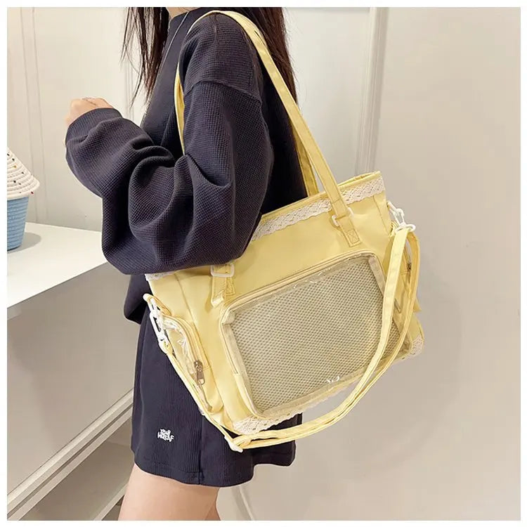 Ballet Girl Large Appetite Itabag Japanese Two-Dimension Single Shoulder Crossbody Bag Gift For Friends Women'S Handbag