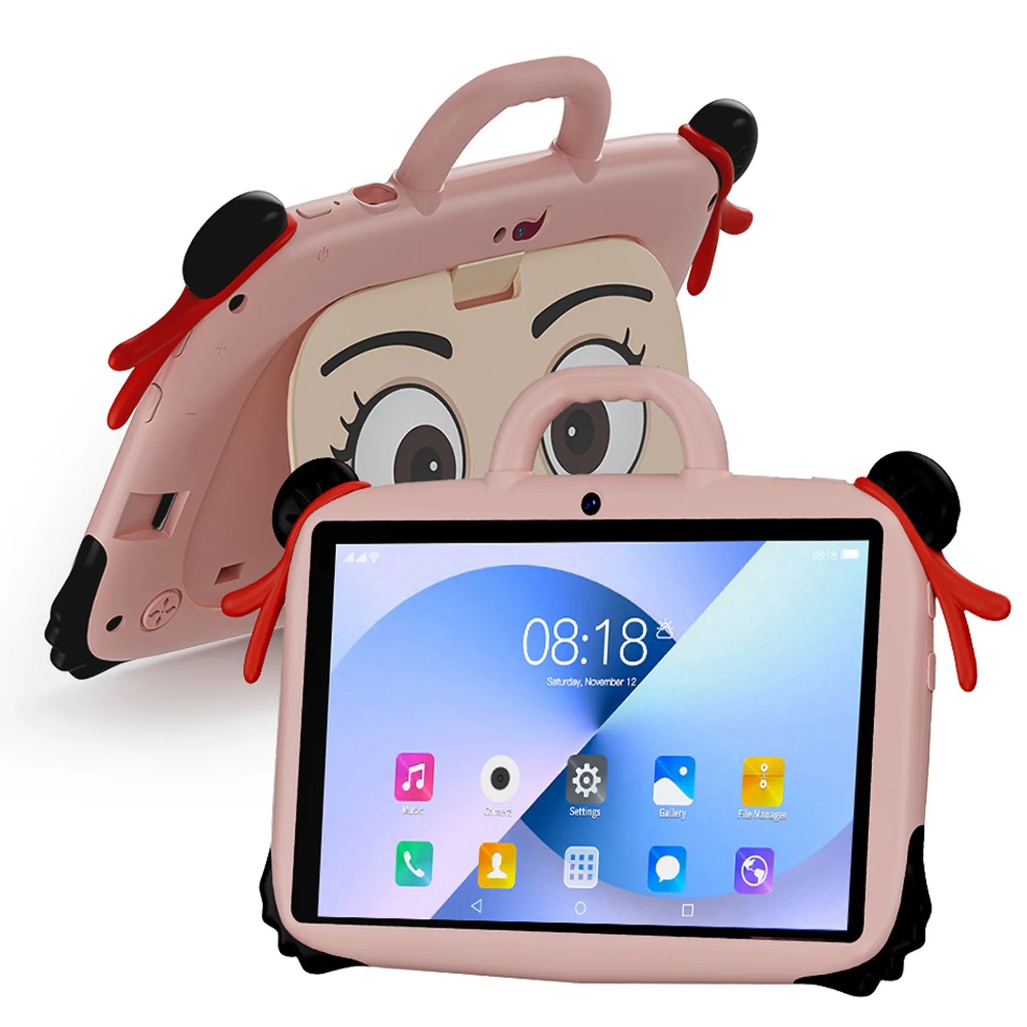 7 Inch New Cartoon Pattern Tablets For Study Education Games Children's Gifts 4GB+64GB ROM Quad Core Dual Cameras WiFi Tablet PC