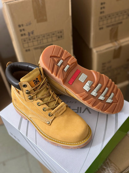 Waterproof Men's Boots Outdoor Hiking Work Boots Breathable Mountain Climbing Shoes Leather Workwear Footwear for Men
