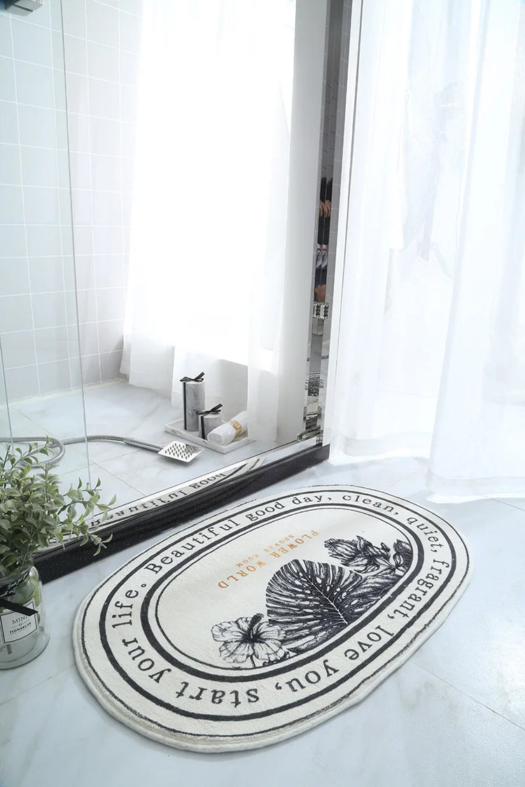 Non-Slip Bath Mat Absorbent Carpets INS Style Doormat  Entrance Mats Balcony Porch Area Rugs Living Room Bathroom Alfombra