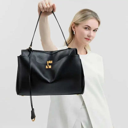 Luxury Fashion Leather Women's Tote Bag Lazy Bag Rodeo Briefcase Handbag Underarm Bags Large Capacity Crossbody Shoulder Bag