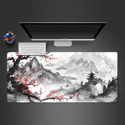Mouse Pad Sakura Landscape Desk Accessories Mat Gamer Rug Xxl Keyboard Pad 1000X500x3MM Desk Mat Office Carpet Gaming Mouse Mats