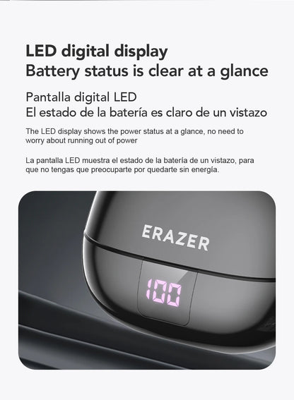 ERAZER XT66PRO Bluetooth Earphones ASMR Headsets DIY APP AI Translator Earbuds Wireless Headphones 13 Hours Long Life Display