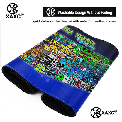 E-sports Cool Mouse Pad Geometry Dash Gaming Desk Mat Laptop Carpet PC Cabinet Large 900x400mm Accessories Computer XXL XAXC