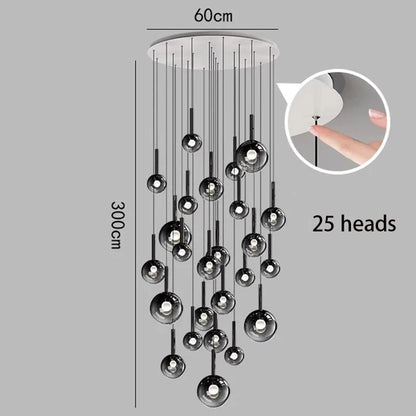 Modern home decor led lights pendant light lamps forstaircase Chandeliers for living room hanging light indoor lighting