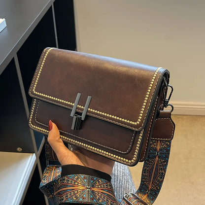Mini Cross-Body Bags for Women, Adjustable Strap, Small Square Design Purse, Fashion Shoulder Bag, New Designer Mini Leather Bag