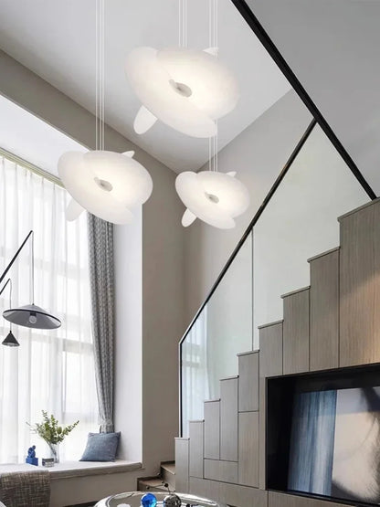 Nordic Designer Silk Pendant Light for Bar Restaurant Shop Study Room Bedroom Dining Room Living Home Decoration Indoor Lighting