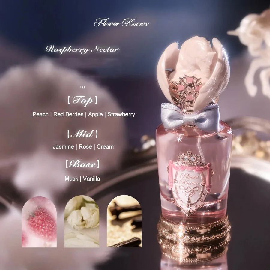Flower Knows Knight Unicorn Collection Makeup Gift Set Perfumes Lipstick Blush Cloud Setting Powder Eye Shadow Cosmetics Kit