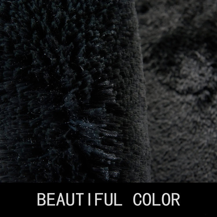 Bubble Kiss-Fluffy Orange Plush Carpets and Rugs for Home Living Room, Thick Plush Rug, Shaggy Golden Velvet Floor Mat