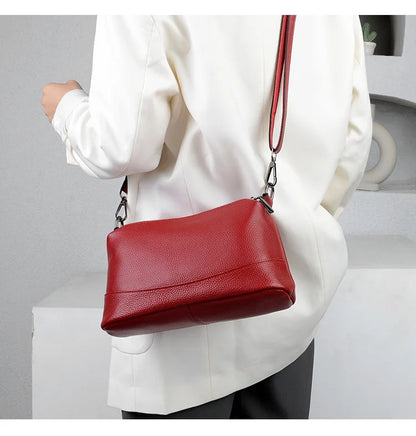 New Fashion Women Genuine Leather Handbags Women's bags Designer Female Shoulder Bags Luxury Brand Cowhide Ladies Messenger Bag