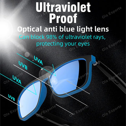 2026 Smart Audio Glasses Touch Open Listening Design Lightweight Ultra Clear Sound Quality Bluetooth Call Waterproof Glasses New
