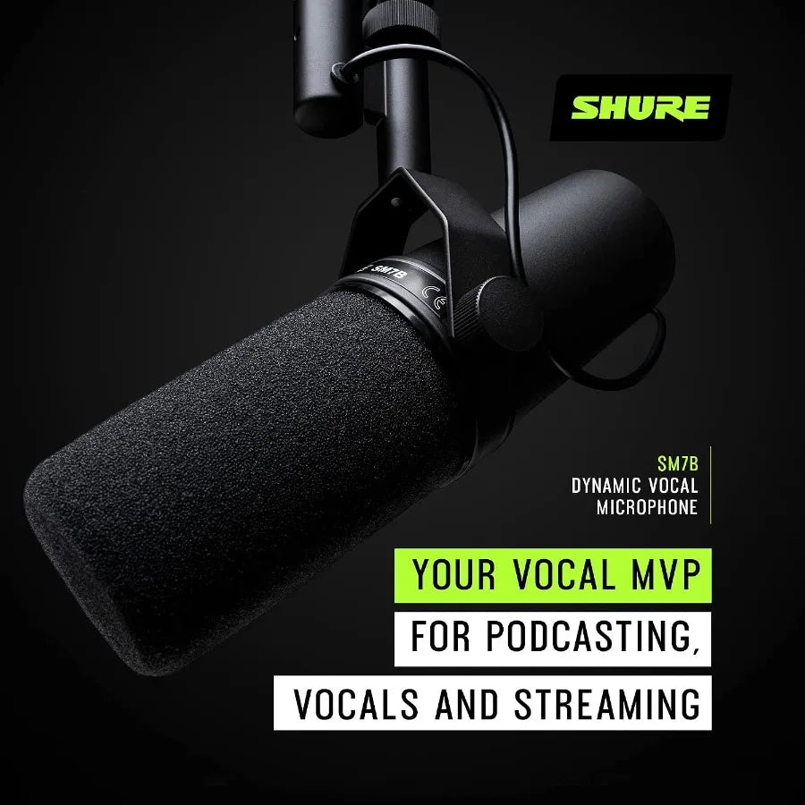 SM7B Dynamic Vocal Microphone for Podcasting and Streaming