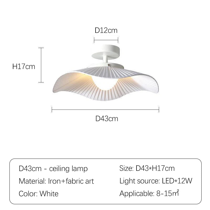 Nordic Modern Creative Restaurant Pendant Lamp Design Simple Lotus Leaf Hat Led Lights for Dining Living Room Bedroom Chandelier