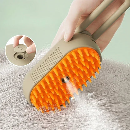 Pet Steam Brush Cat Dog Cleaning Steamy Spray Massage Beauty Comb 3 in 1 Hair Removal Grooming Supplies Pets Accessories Comb