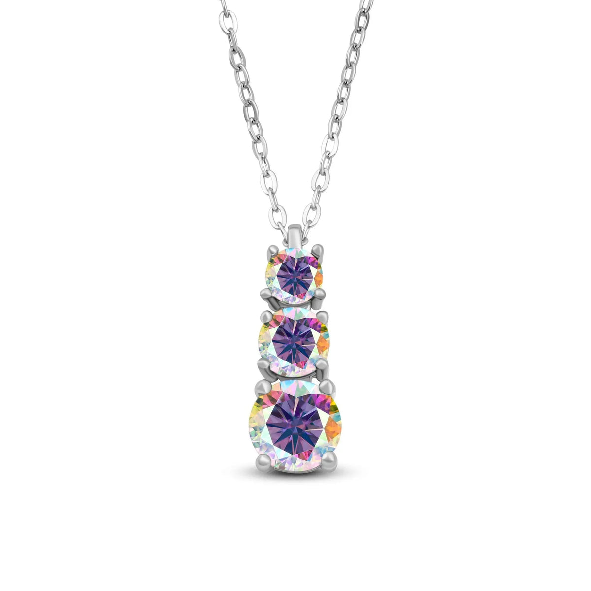 1.8CT D Color Moissanite Gourd Pendant Mama Dainty Necklace Classic 925 Sterling Silver Women's Necklace Fine Jewelry For Party