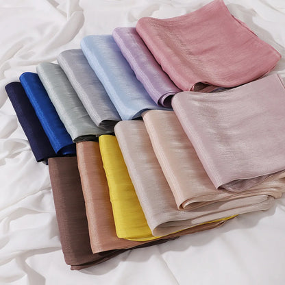 Premium Chiffon Hijabs For Woman Soft Long Turban Veil Scarves Muslim Hijab Shawls Islam Women Head Wraps Accessoires Ramadan